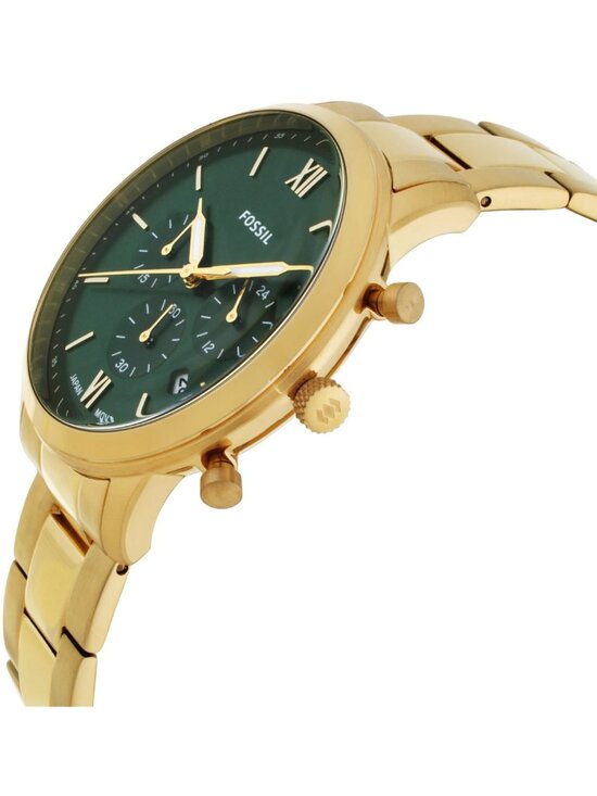 NWT Fossil Neutra Chronograph Quartz Green Dial Men\'s Watch
